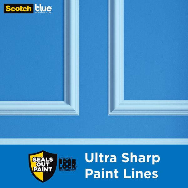 Ultra Sharp Lines Painter's Tape, Blue, 1.41 in x 45 yd, 1 Roll