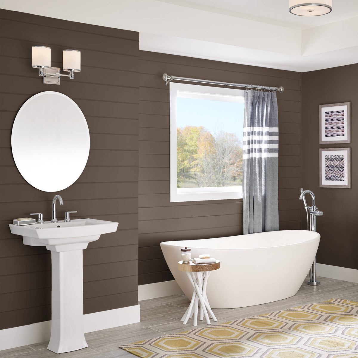 Coffee Grounds, Complete Coat Interior/Exterior Paint & Primer in One