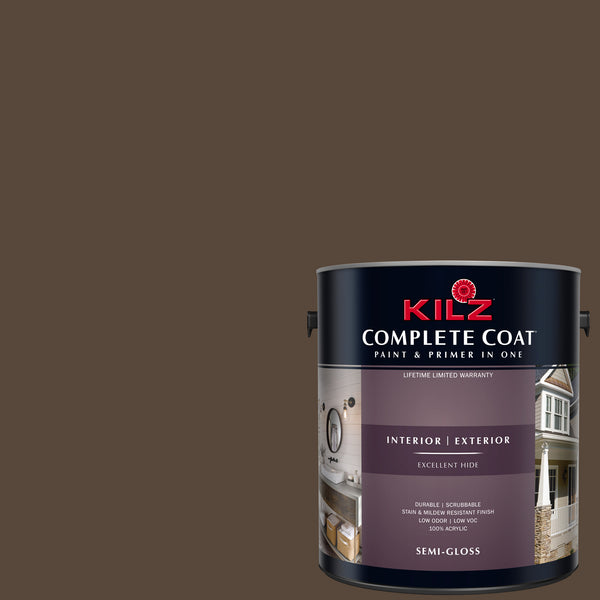 Coffee Grounds, Complete Coat Interior/Exterior Paint & Primer in One